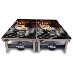 Fire Eagle Cornhole Boards - Pro Solution Lite Series by Cornhole Solutions, custom cornhole board detail photo 5