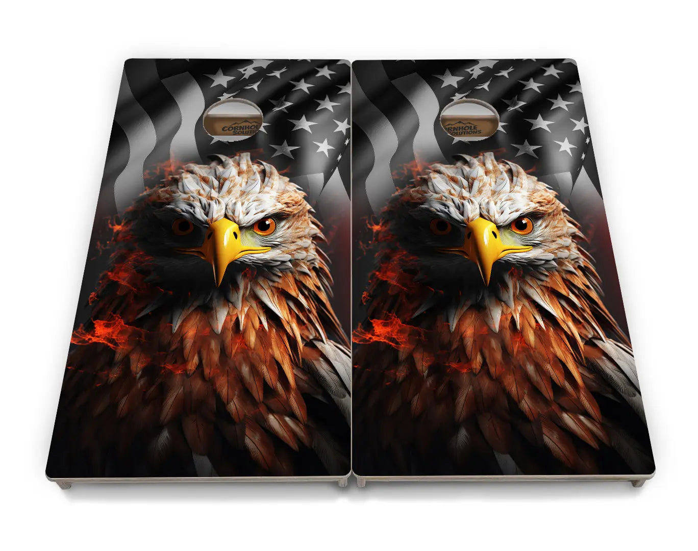 Fire Eagle Cornhole Boards - Professional Tournament Series by Cornhole Solutions, custom cornhole board detail photo 2