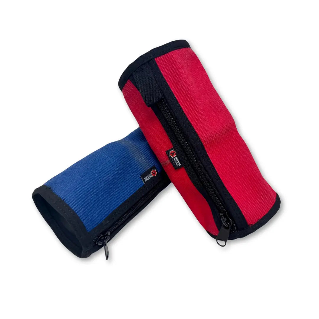 Fire Hose Dopp Kit by Recycled Firefighter, handmade leather goods detail photo 13