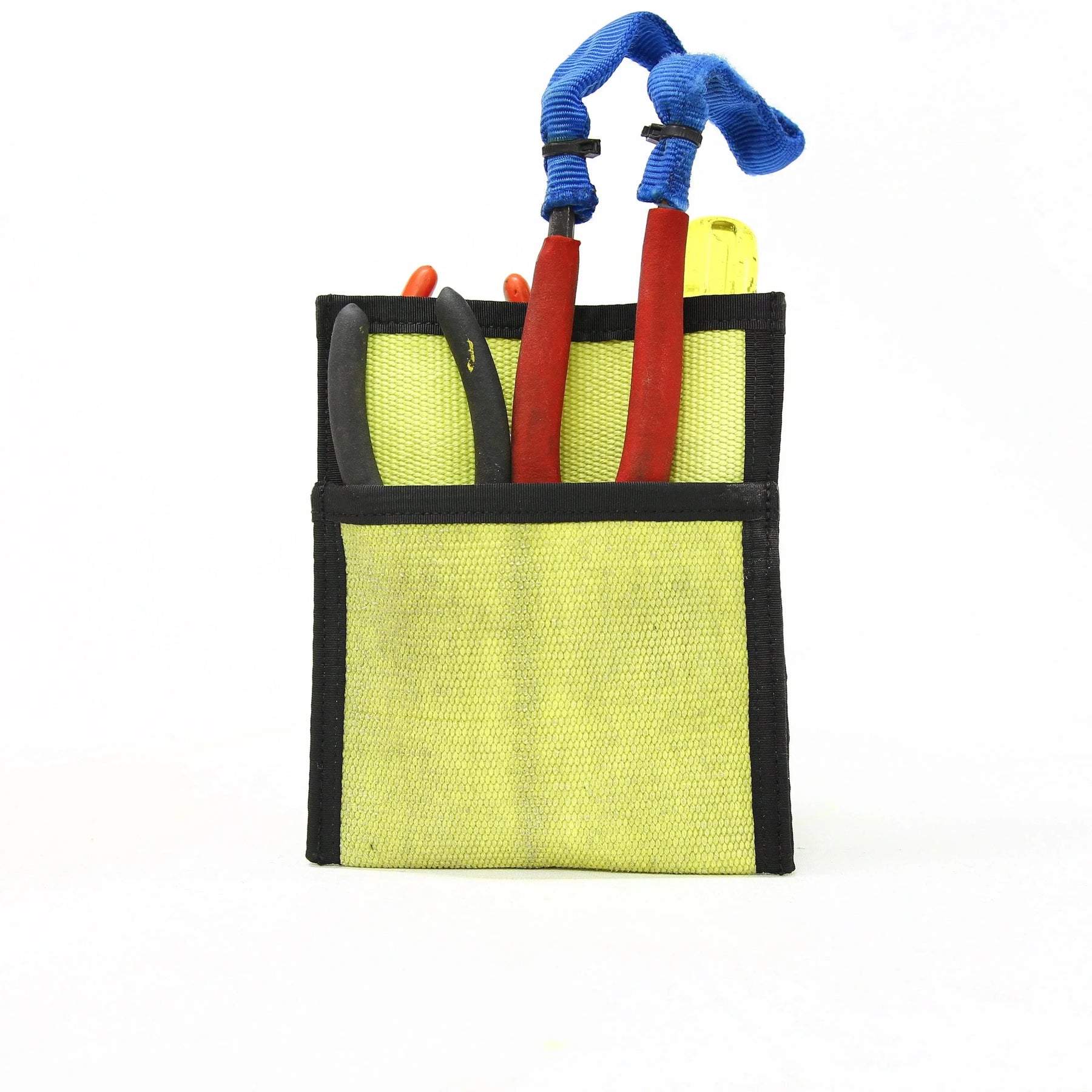Fire Hose Tool Pouch by Recycled Firefighter, handmade leather goods detail photo 5