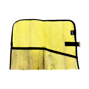 Fire Hose Tool Roll by Recycled Firefighter, handmade leather goods detail photo 2