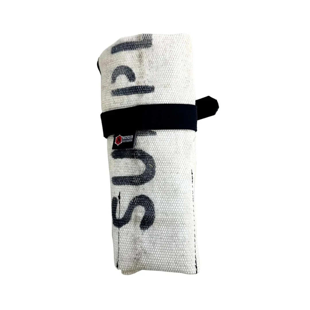 Fire Hose Tool Roll by Recycled Firefighter, handmade leather goods detail photo 9