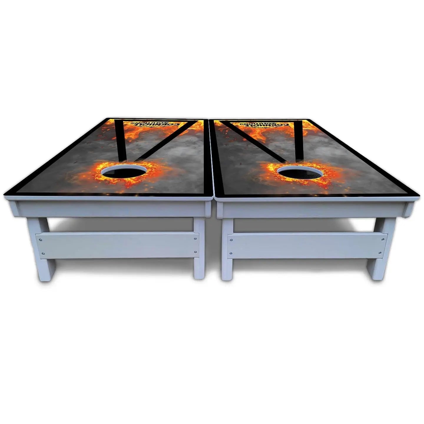Fire Triangle CS Logo Cornhole Boards - All Weather Series by Cornhole Solutions, custom cornhole board detail photo 5