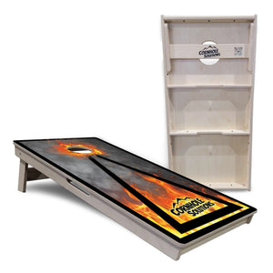 Fire Triangle CS Logo Cornhole Boards - Professional Tournament Series by Cornhole Solutions, custom cornhole board detail photo 5