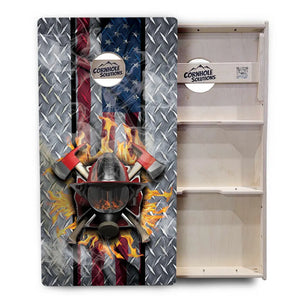 Firefighter Cornhole Boards - Professional Tournament Series by Cornhole Solutions, custom cornhole board detail photo 3