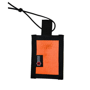 Firehose Luggage Tag by Recycled Firefighter, handmade leather goods detail photo 10