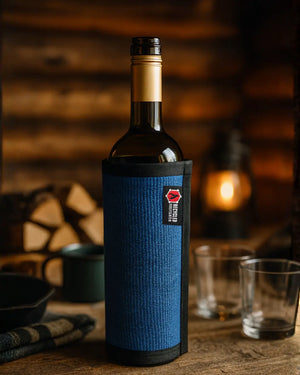 Firehose Wine Bottle Cover by Recycled Firefighter, wine bottle holders detail photo 10