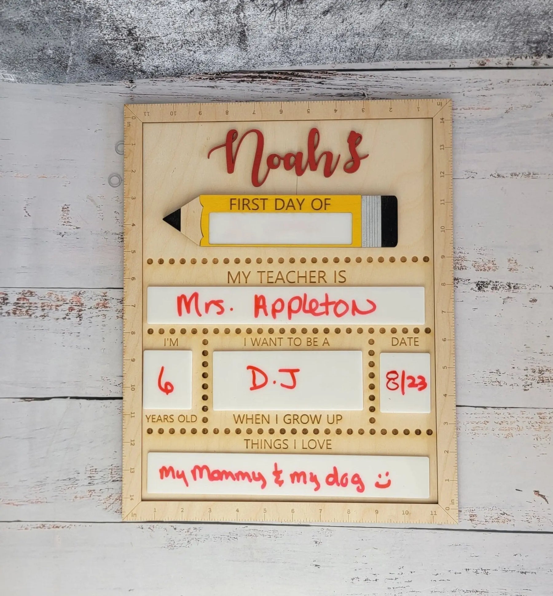 First Day of School Sign by EverLee Creations, Southern home decor detail photo 4