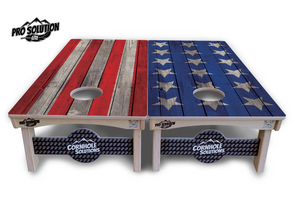 Large Stars & Stripes Cornhole Boards - Pro Solution Lite Series by Cornhole Solutions, custom cornhole board detail photo 8