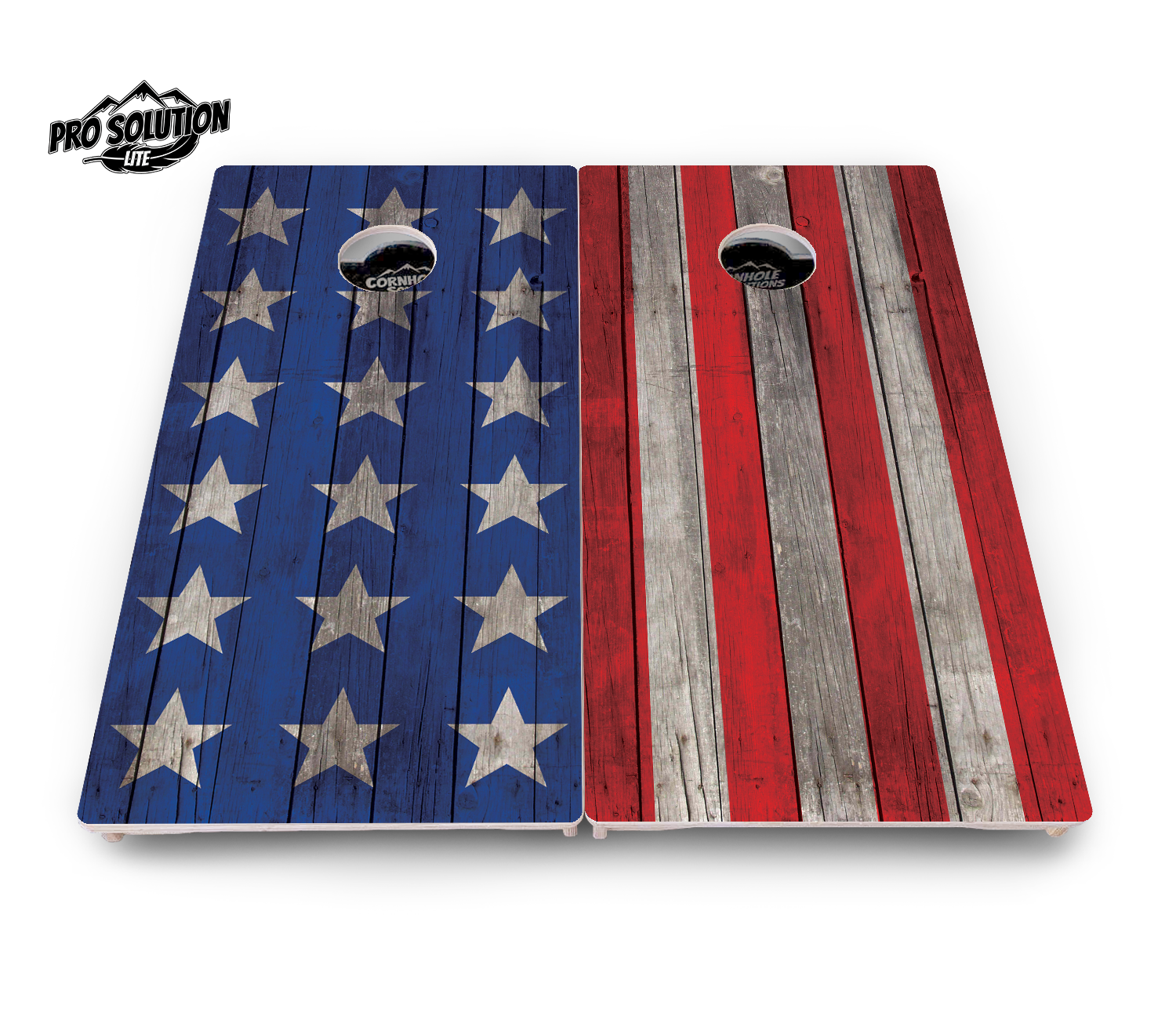 Large Stars & Stripes Cornhole Boards - Pro Solution Lite Series by Cornhole Solutions, custom cornhole board detail photo 7