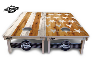Large Stars & Stripes Cornhole Boards - Pro Solution Lite Series by Cornhole Solutions, custom cornhole board detail photo 3