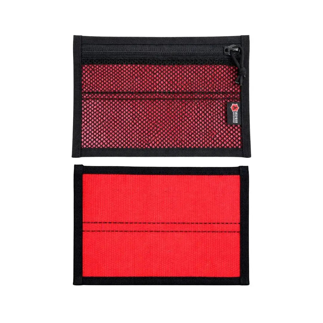 Flat EDC Pouch - Firehose Edition by Recycled Firefighter, handmade leather goods detail photo 15