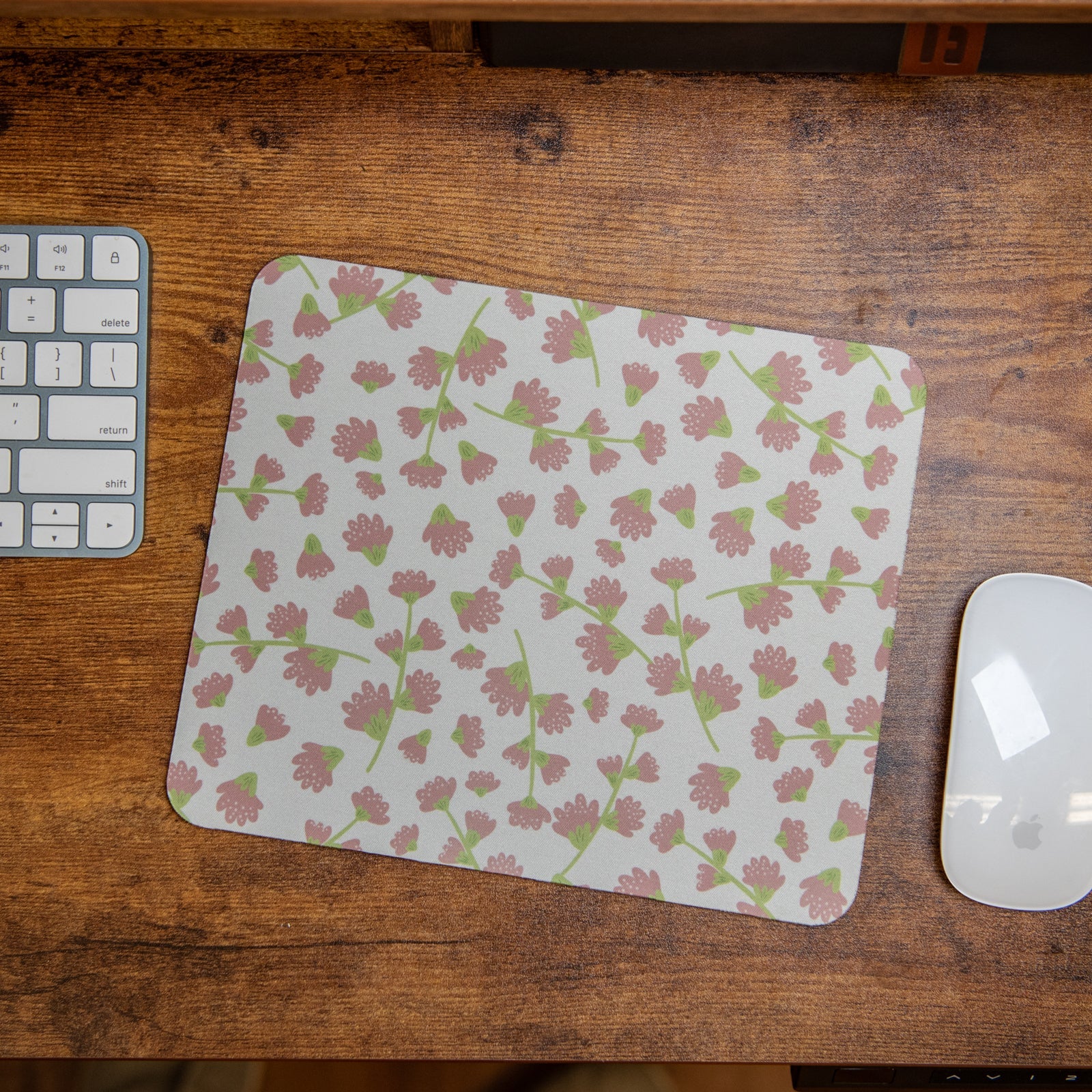 Purple Floral - Mouse Pad by Still Magnolia, mouse pads detail photo 3