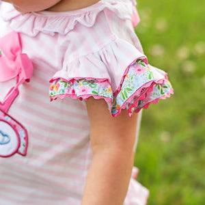 Floral Tee Time Bubble by Seven Lantern Lane, Southern lifestyle apparel detail photo 3