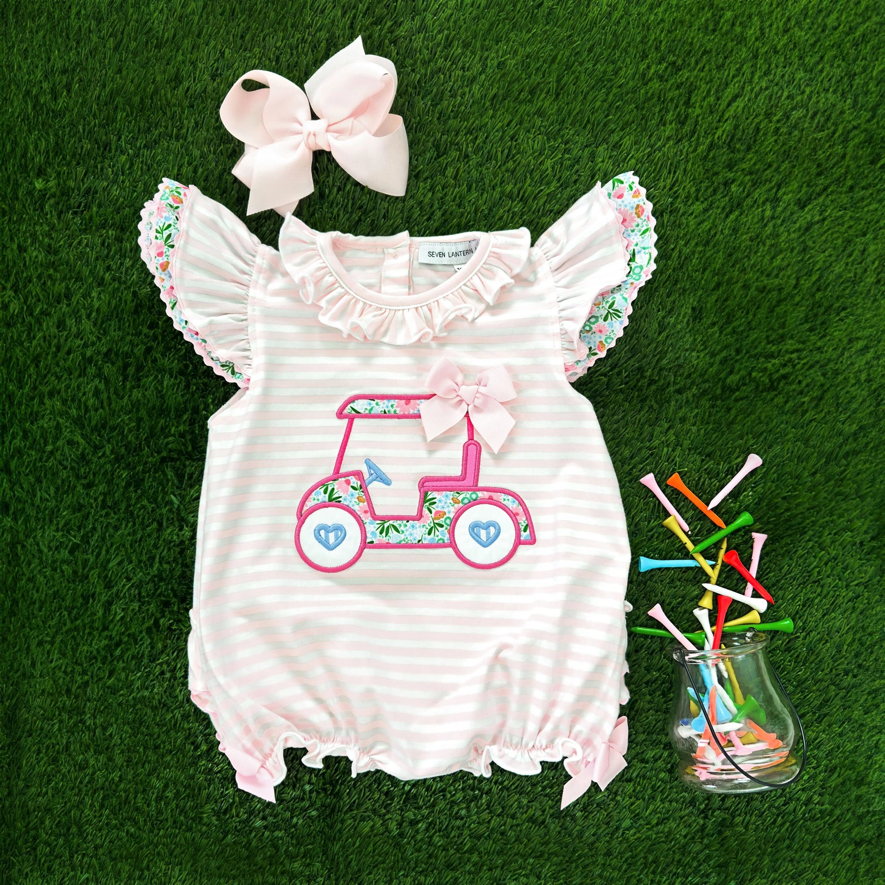 Floral Tee Time Bubble by Seven Lantern Lane, Southern lifestyle apparel detail photo 5