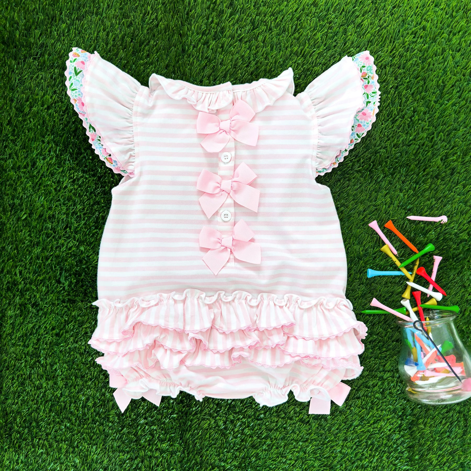 Floral Tee Time Bubble by Seven Lantern Lane, Southern lifestyle apparel detail photo 9