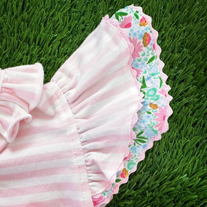 Floral Tee Time Girls Golf Short Set by Seven Lantern Lane, Southern lifestyle apparel detail photo 4