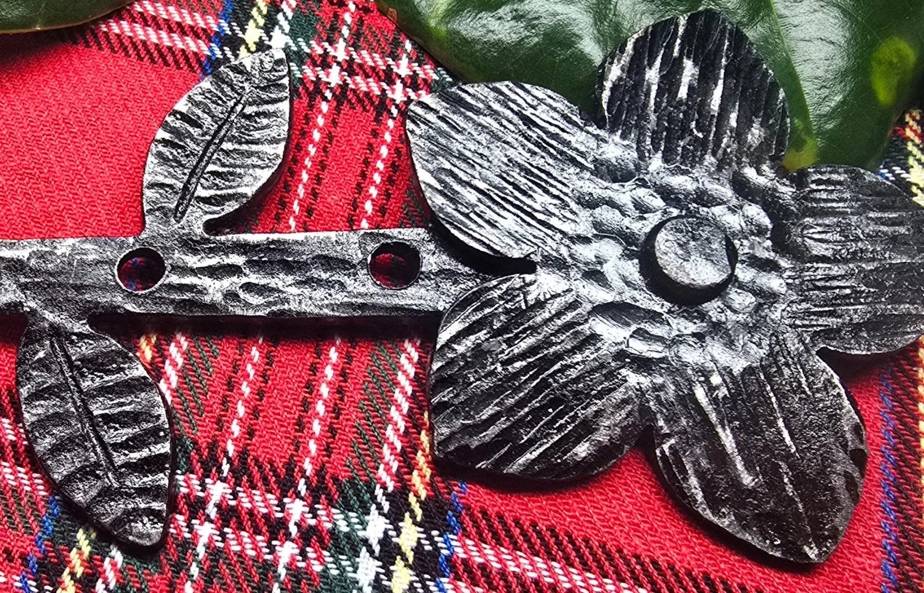 Flower Hook by Redbeard's Forge LLC, Southern home decor detail photo 3
