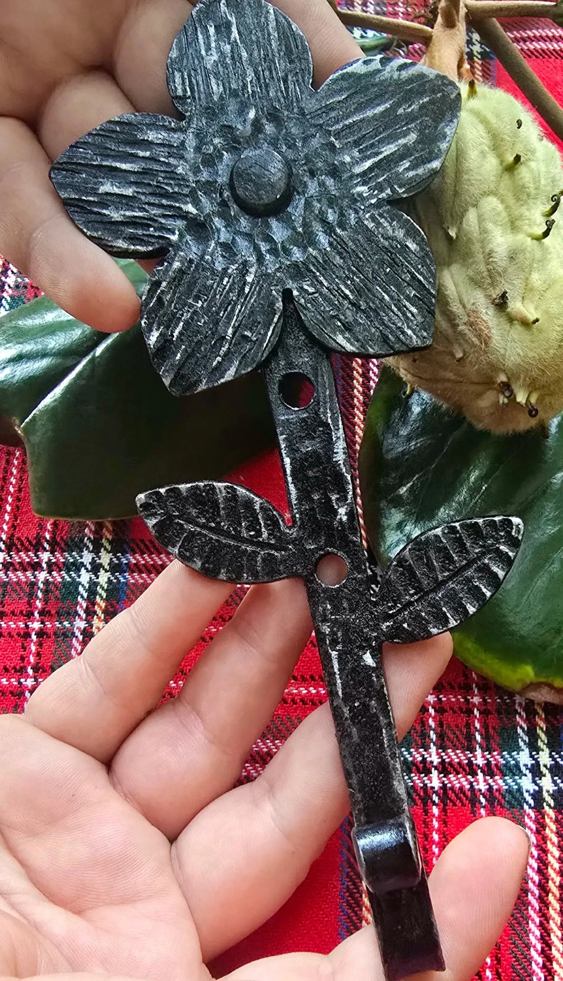 Flower Hook by Redbeard's Forge LLC, Southern home decor main product photo