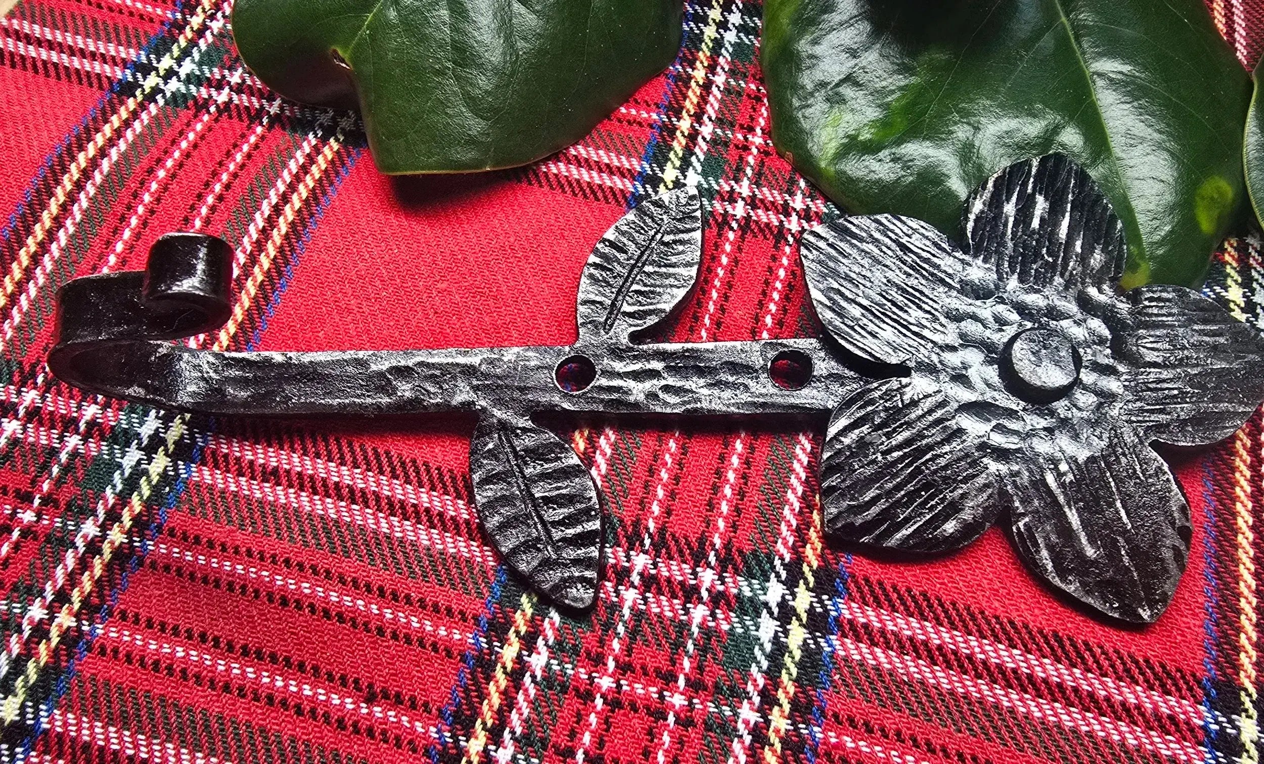 Flower Hook by Redbeard's Forge LLC, Southern home decor detail photo 2