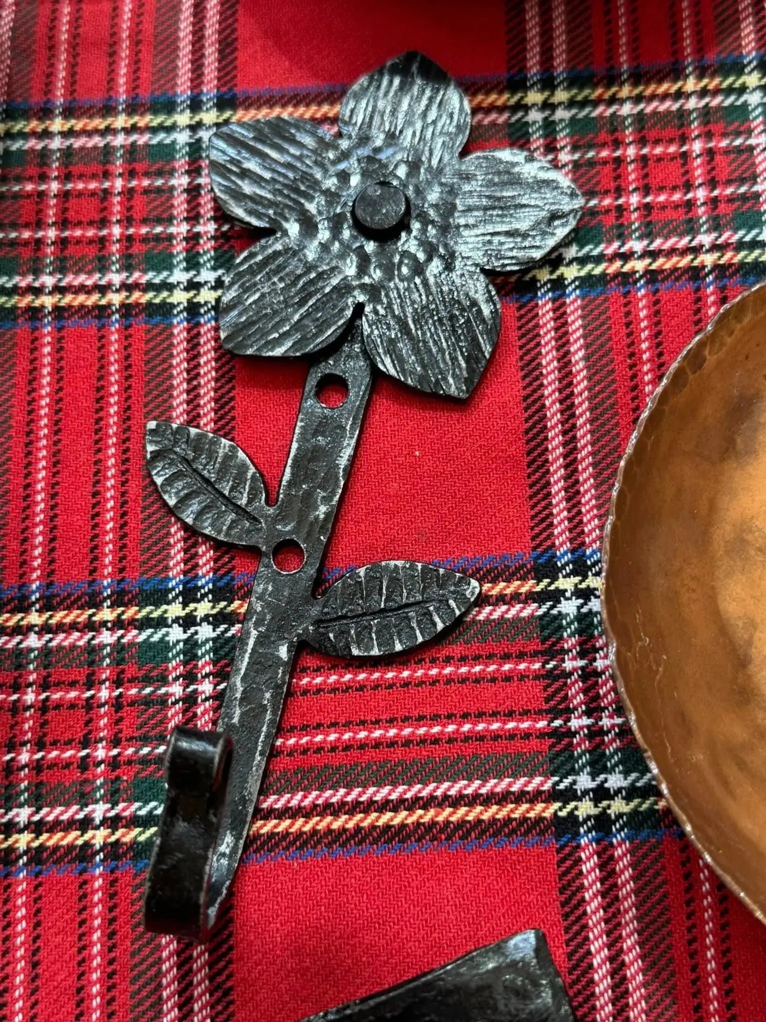 Flower Hook by Redbeard's Forge LLC, Southern home decor detail photo 3
