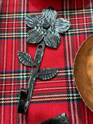 Flower Hook by Redbeard's Forge LLC, Southern home decor detail photo 3