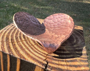 Forged Heart Shaped Dish by Redbeard's Forge LLC, Southern home decor detail photo 8