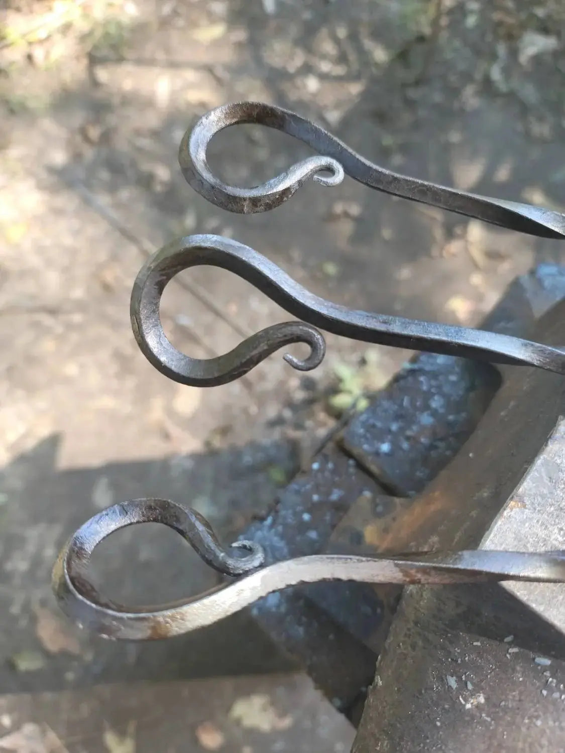 Forged Meat Skewers by Redbeard's Forge LLC, food skewers detail photo 3