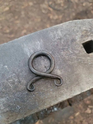 Forged Norse Protection Pendant by Redbeard's Forge LLC, handmade jewelry detail photo 4