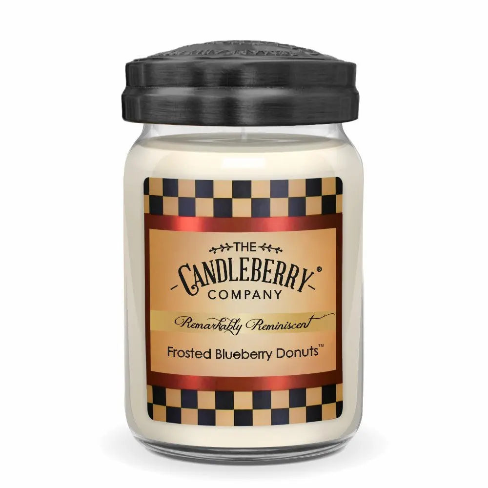 Frosted Blueberry Donuts™, Large Jar Candle (Collective) by The Candleberry® Candle Company, scented candle main product photo