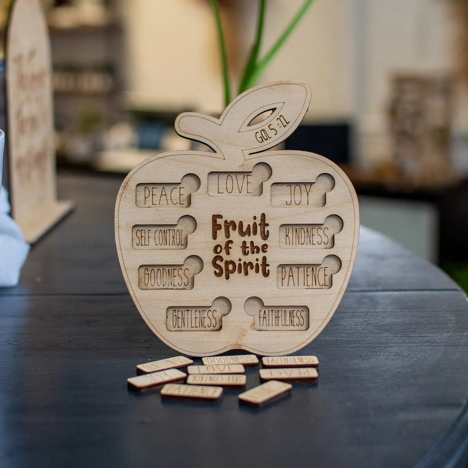 Fruit of the Spirit Wood Puzzle by Still Magnolia, pet accessory detail photo 2