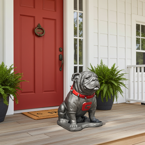 Georgia Bulldogs Pewter Finish UGA Mascot Statue alternate view 3