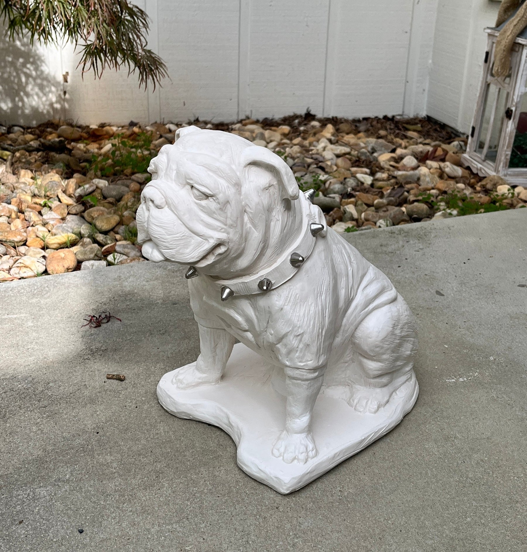 Georgia Bulldogs Natural White UGA Mascot Statue alternate view 6