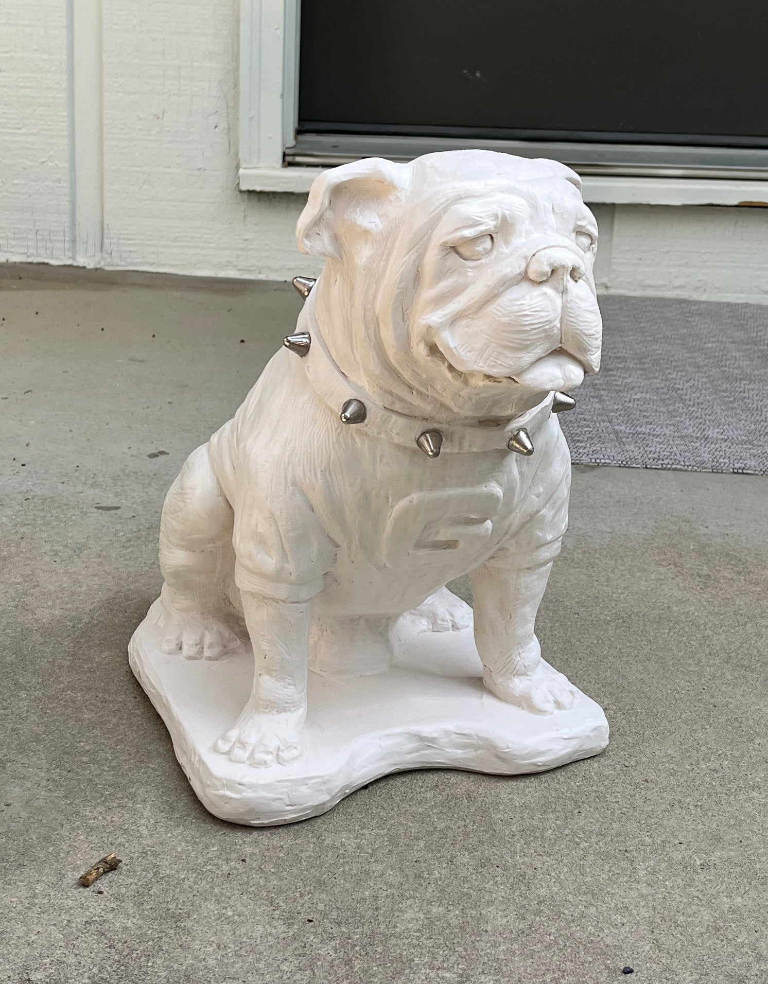 Georgia Bulldogs Natural White UGA Mascot Statue by College Bronze