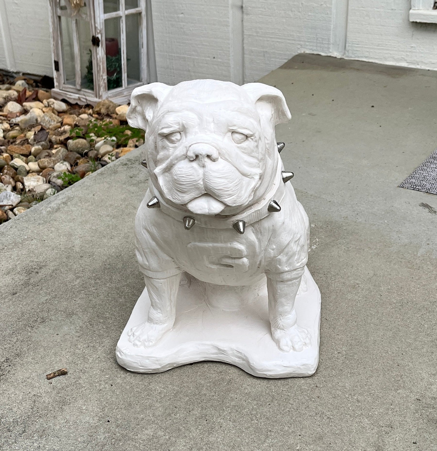 Georgia Bulldogs Natural White UGA Mascot Statue alternate view 3