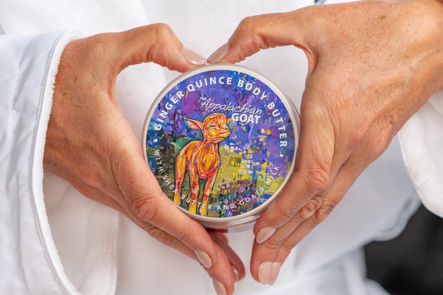 Ginger Quince Goats Milk Body Butter by Essential Journeys, natural skincare detail photo 7