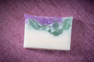 Ginger Quince Goats Milk Soap Slice 5 Oz by Essential Journeys, natural skincare detail photo 4