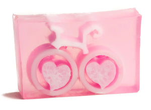 Grapefruit Bike Love Soap Slice 5.5 Oz. by Essential Journeys, natural skincare main product photo