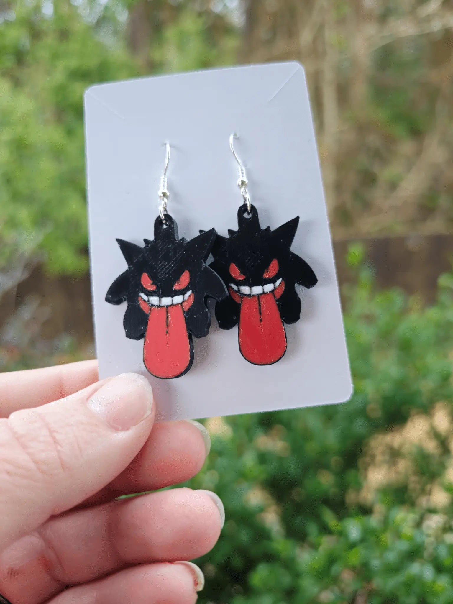 Gamer Ghost Earring (Hooks or Clip-Ons) by The Tween Space, handmade jewelry main product photo