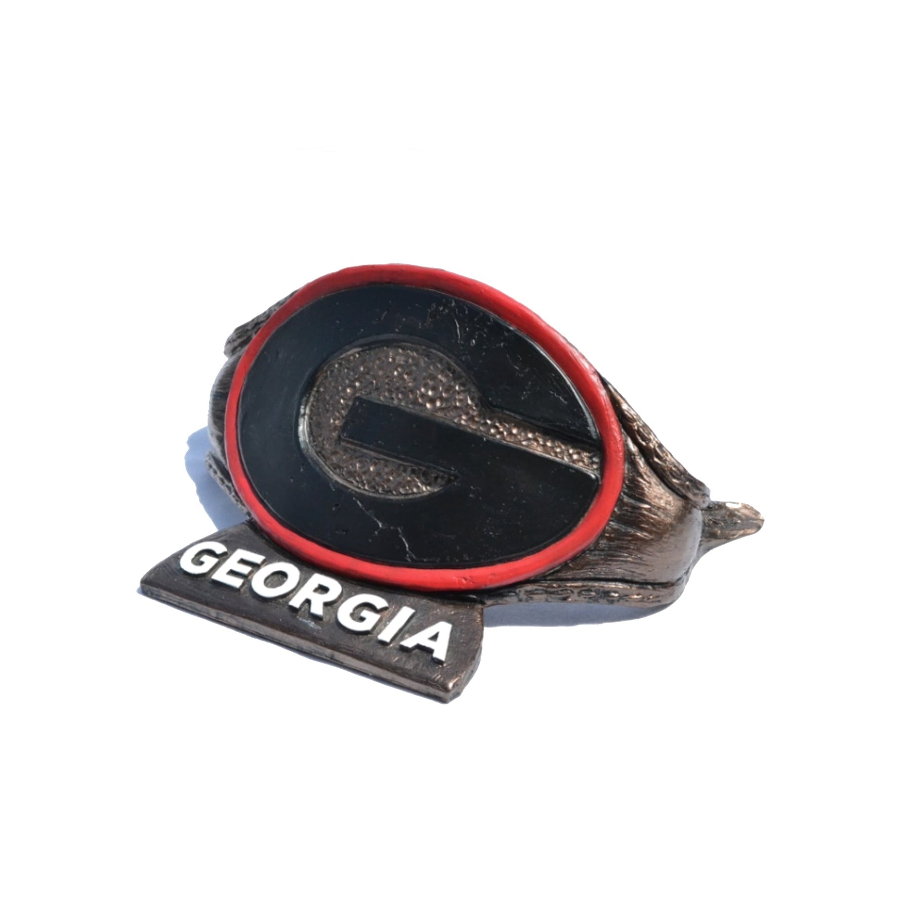 Georgia Bulldogs G Belt Desk Sculpture by College Bronze