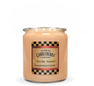 Georgia Peach Cobbler™, 4 - Wick, Cookie Jar Candle (Collective) by The Candleberry® Candle Company, scented candle detail photo 2