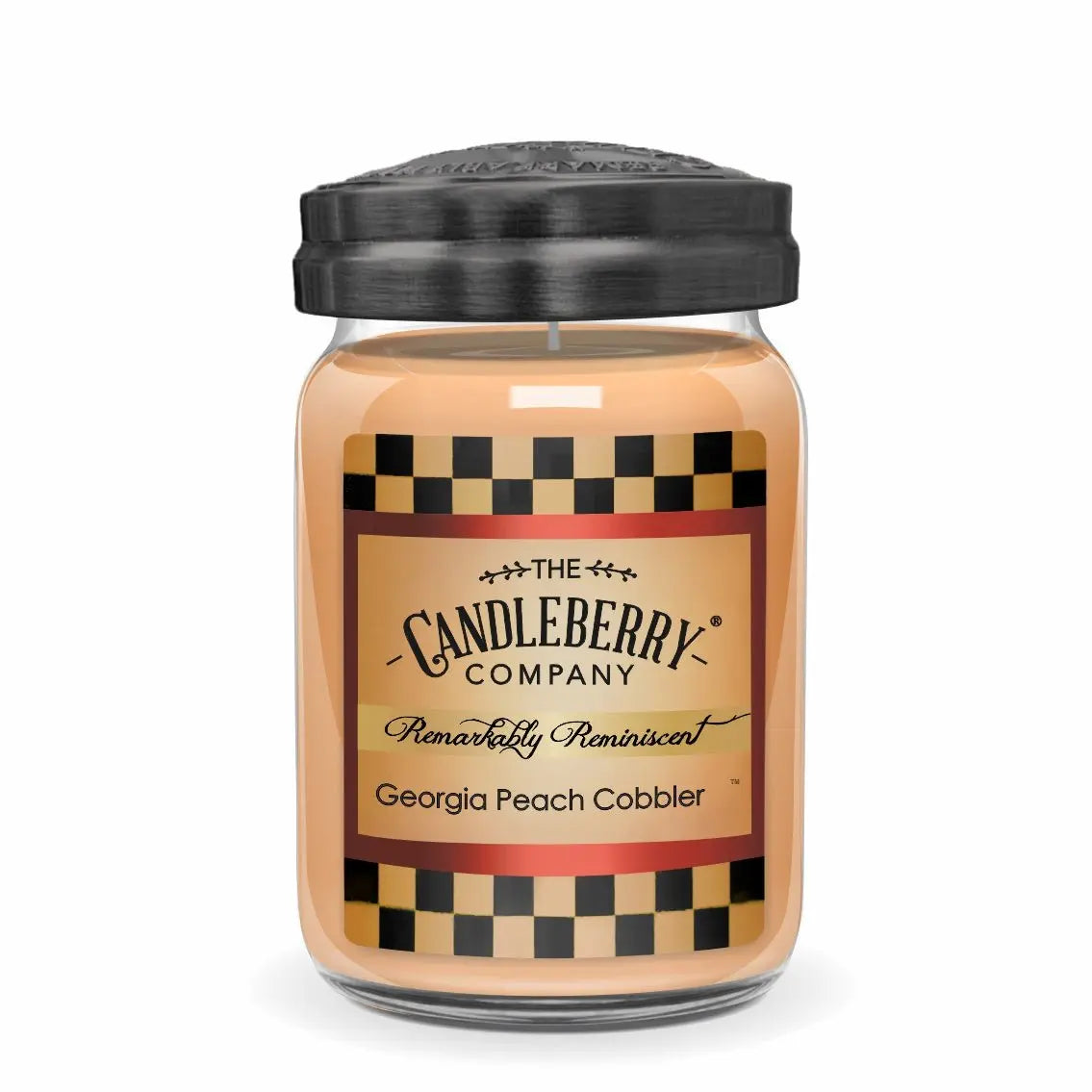 Georgia Peach Cobbler™, Large Jar Candle (Collective) by The Candleberry® Candle Company, scented candle main product photo