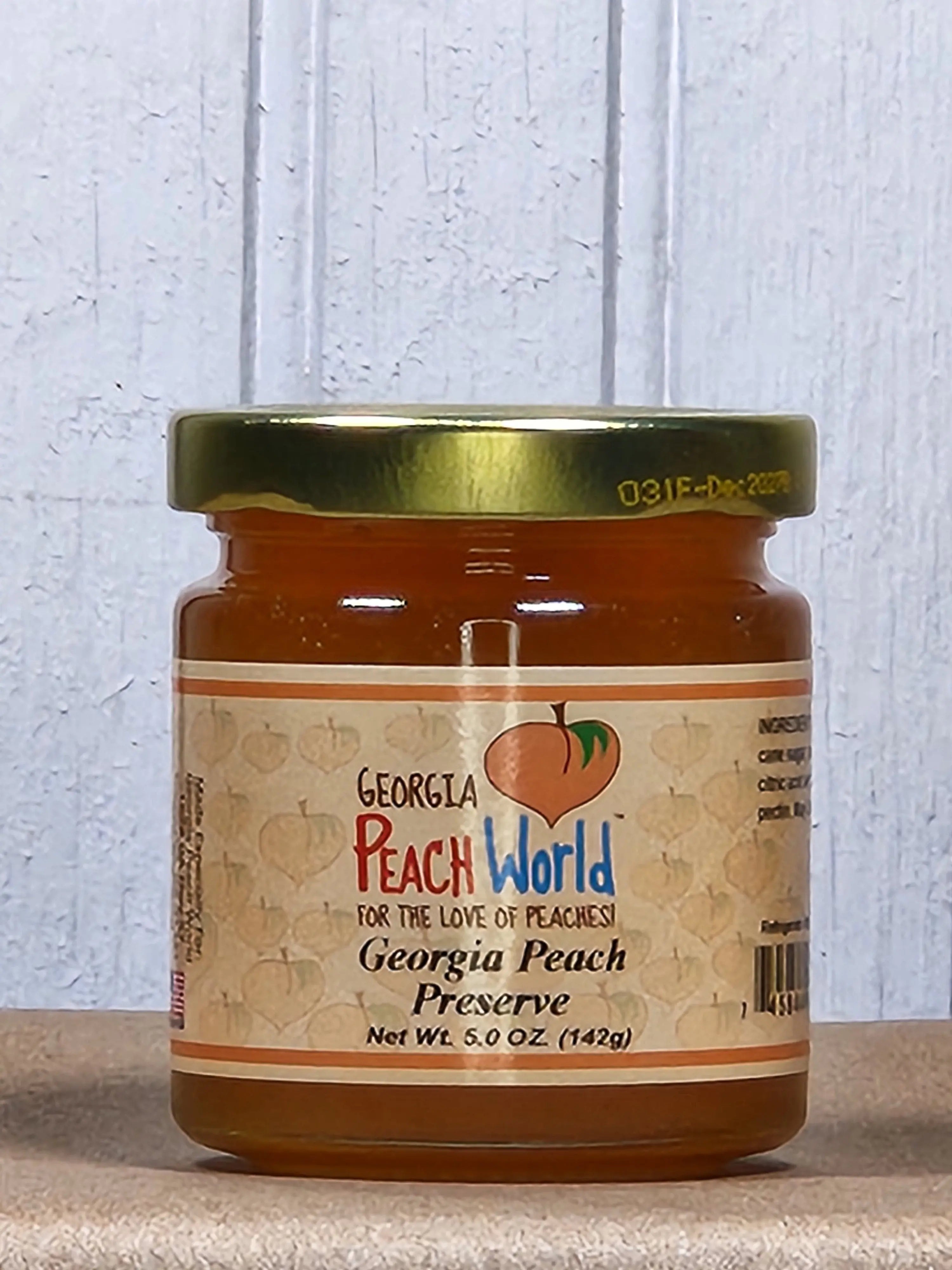 Georgia Peach Preserves 5 oz by Georgia Peach World, Southern food gift main product photo
