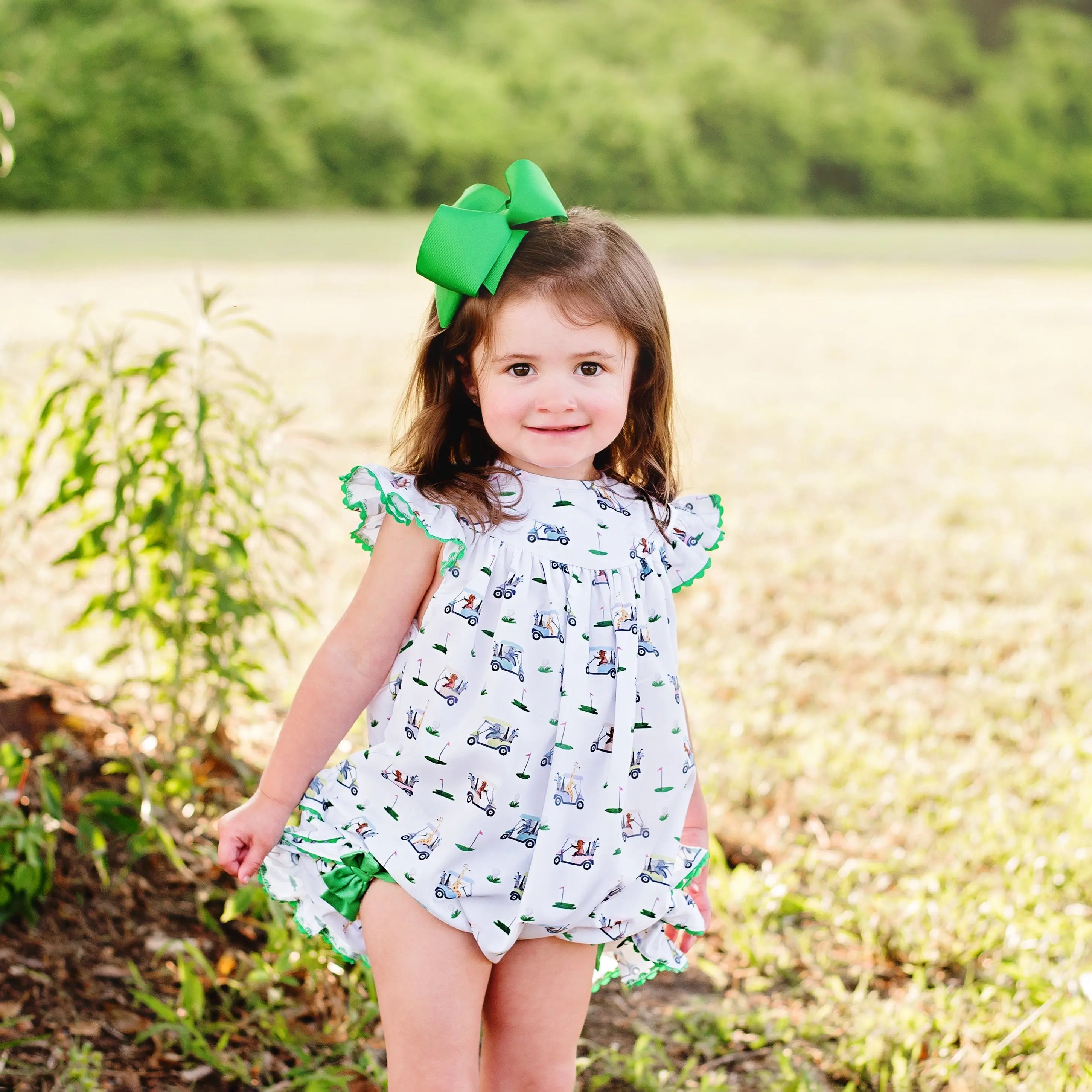 Girls Fairway Golf Bubble by Seven Lantern Lane, children's boutique clothing main product photo
