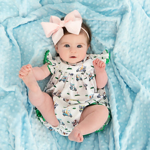 Girls Fairway Golf Bubble by Seven Lantern Lane, children's boutique clothing detail photo 6