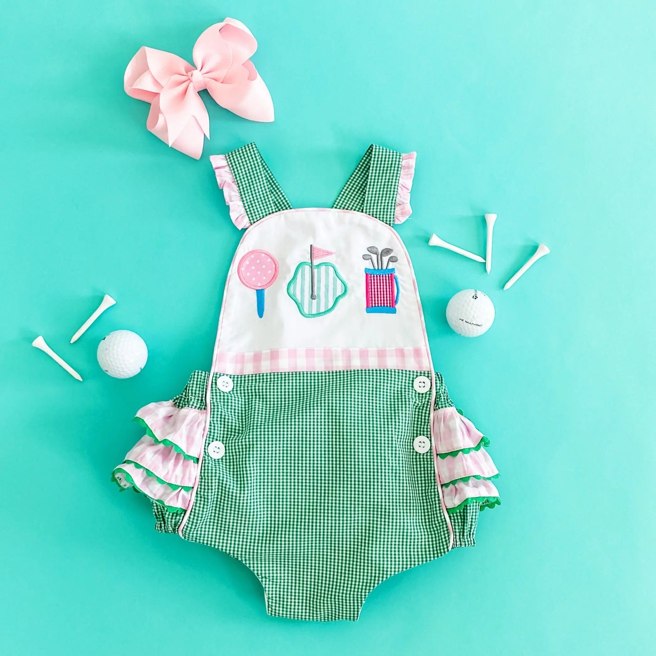 Girls Par-Tee Golf Bubble by Seven Lantern Lane, Southern lifestyle apparel main product photo