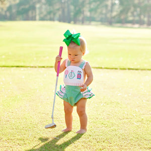Girls Par-Tee Golf Bubble by Seven Lantern Lane, Southern lifestyle apparel detail photo 4