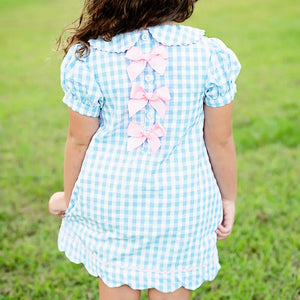 Girls Thanksgiving Turkey Dress by Seven Lantern Lane, Southern lifestyle apparel detail photo 4