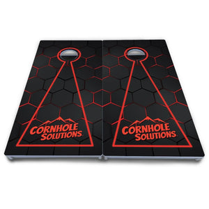 Glow Hole Black Cornhole Boards - All Weather Series by Cornhole Solutions, custom cornhole board detail photo 10