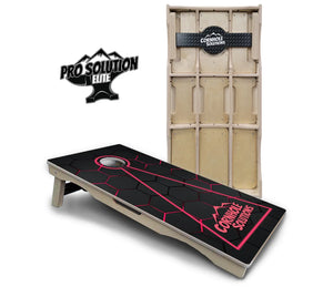 Glow Hole Black Cornhole Boards - Pro Solution Elite Series by Cornhole Solutions, custom cornhole board detail photo 2